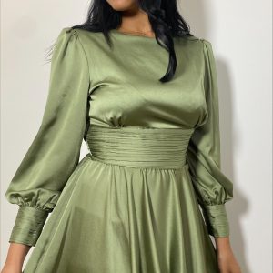 robe-verte-kaki