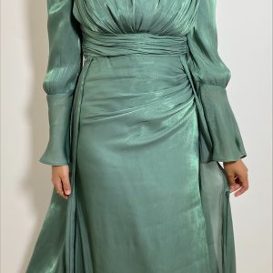robe de soirée verte